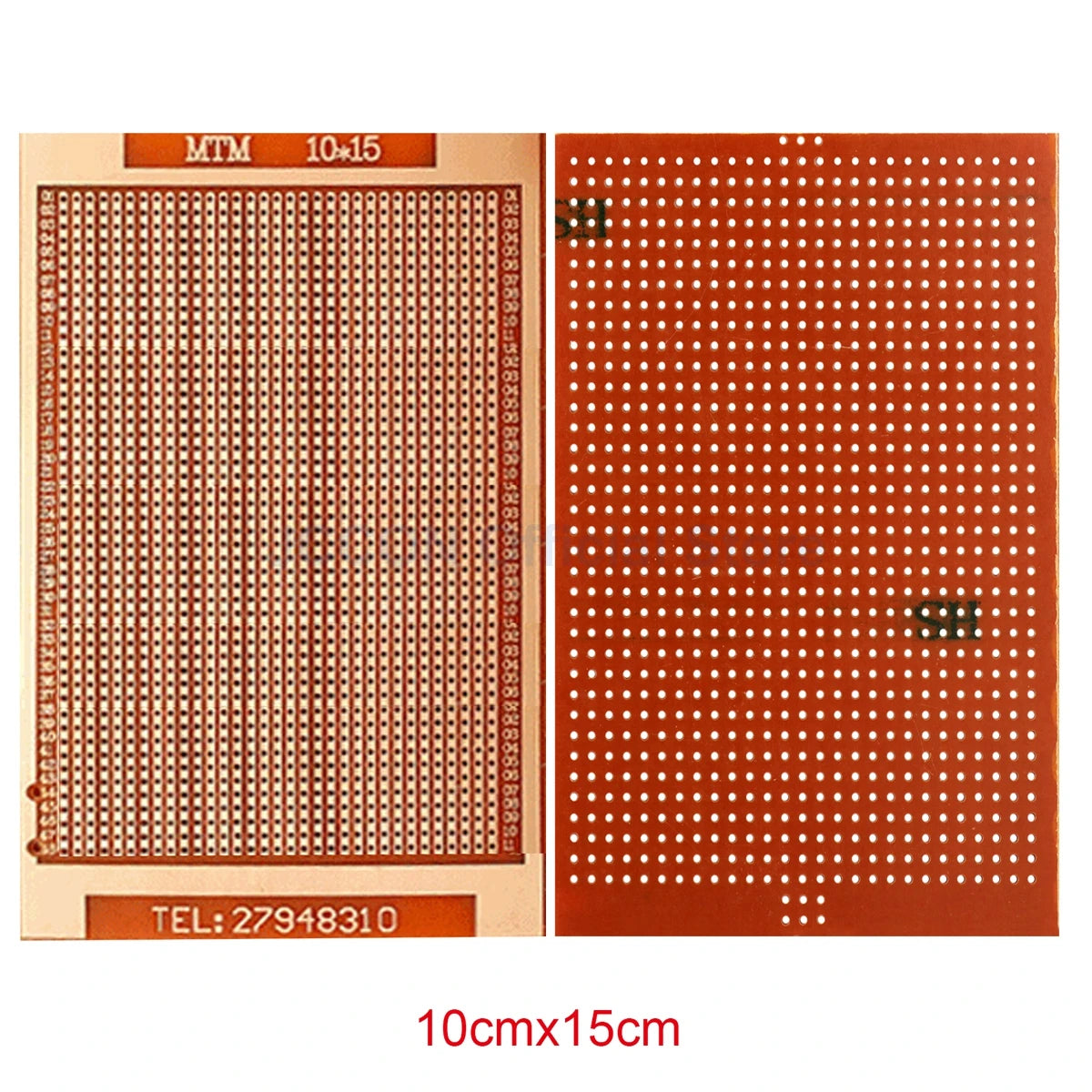 Bakelite PCB Prototype Board Single-Side Copper Experimental Circuit 5x7, 5x10cm Yellow