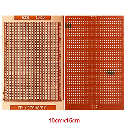 Bakelite PCB Prototype Board Single-Side Copper Experimental Circuit 5x7, 5x10cm Yellow