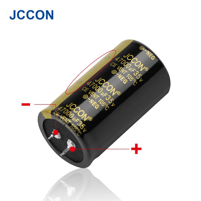 Audio Electrolytic Capacitor 35V 10000uF 22000uF 47000uF Low ESR High Frequency for Hifi Amplifier Speaker