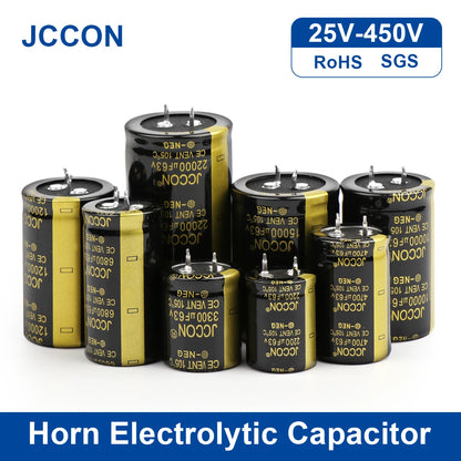 Audio Electrolytic Capacitor 25V-450V 6800UF-22000UF Low ESR for HiFi Amplifier
