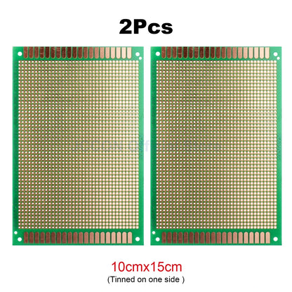 PCB Prototype Board Set 5x7, 6x8, 7x9, 9x15, 10x15, 10x22, 12x18cm Universal DIY Single-Hole Soldering Plates