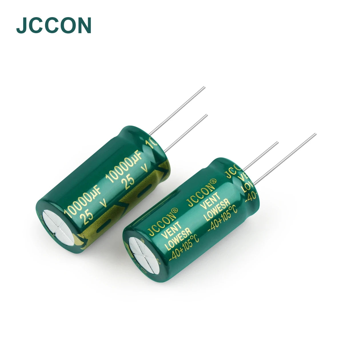JCCON Aluminum Electrolytic Capacitor | High Frequency Low ESR | 6.3V-450V, 100UF-470UF | For Audio & Power Supply
