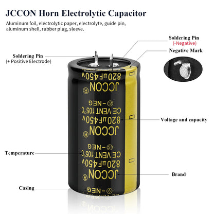 Audio Electrolytic Capacitor 50V 4700UF-22000UF High Frequency Low ESR for HiFi Amplifier