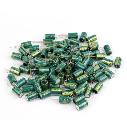 Aluminum Electrolytic Capacitor High Frequency Low ESR 6.3V–450V 100uF–1000uF