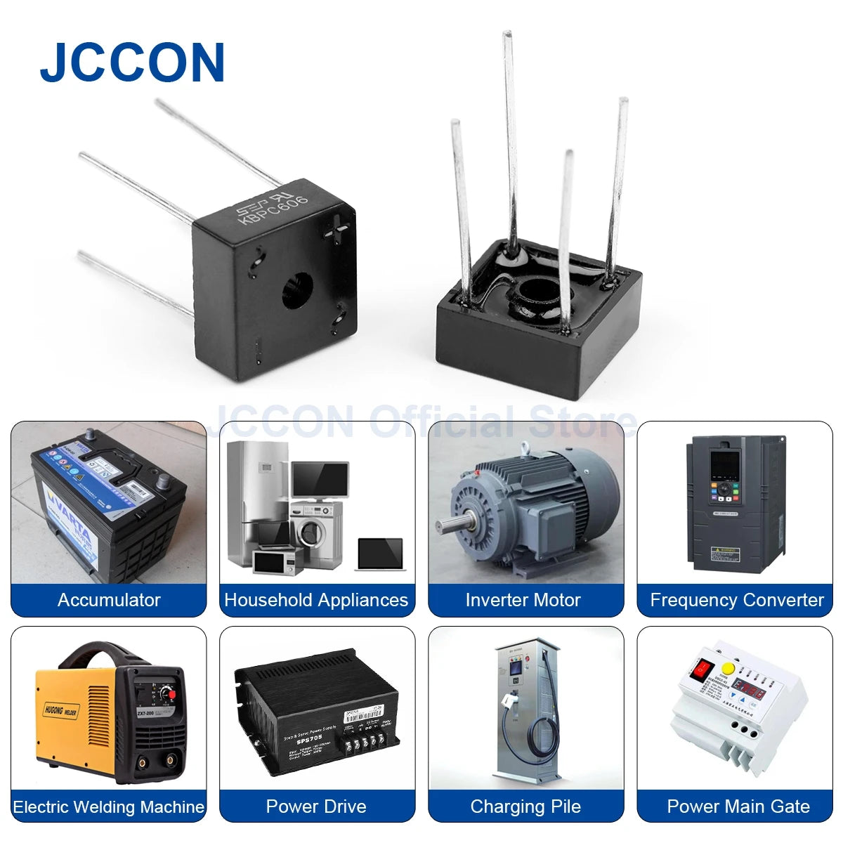 Bridge Rectifier Diode 6A 800V for Air Conditioner and Welding Machine