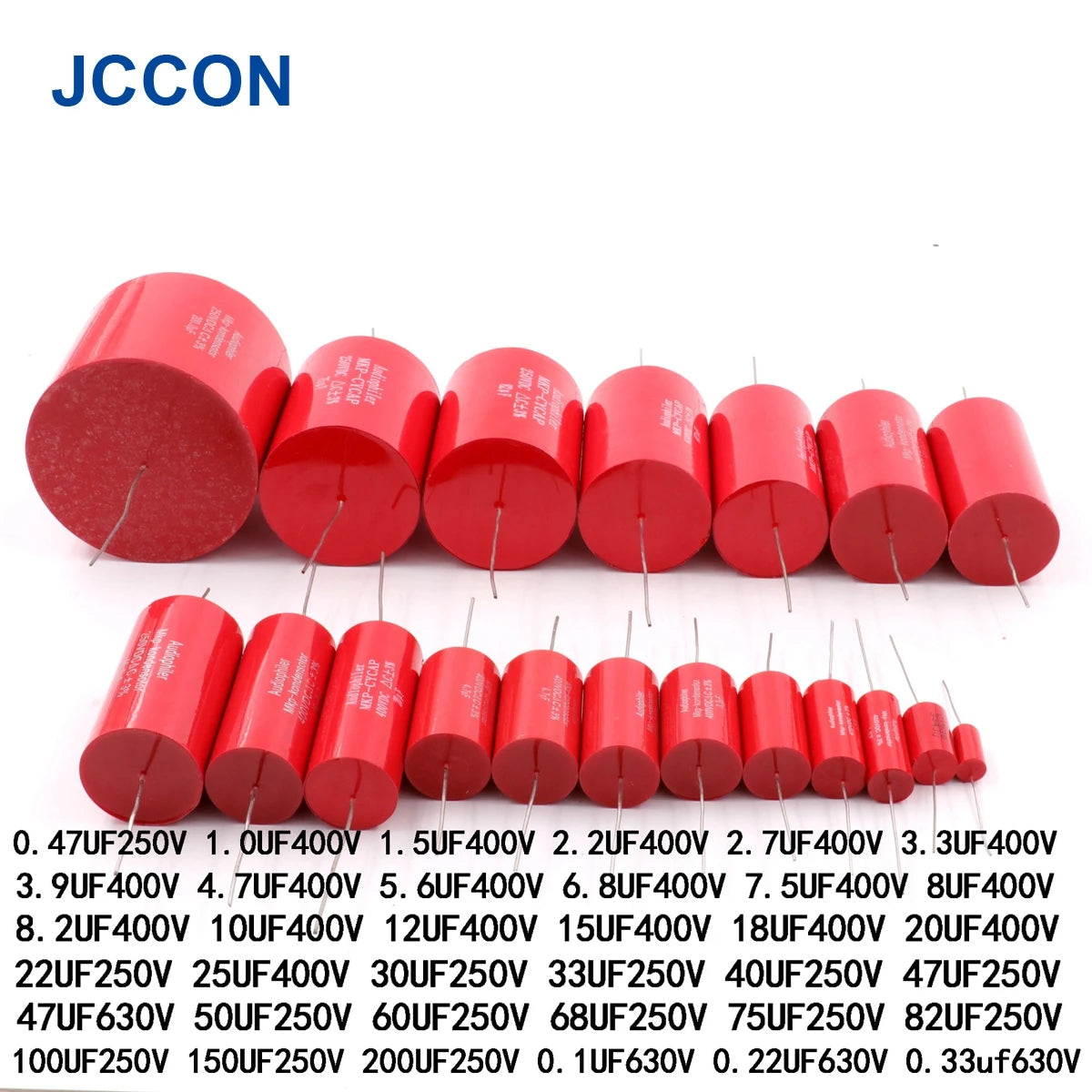 MKP Capacitor 400V 630V Audiophiler Kondensotor HIFI Fever Electrodeless Audio Metal Film 1.5UF 1.8UF 2.2UF 3.3UF 4.7UF