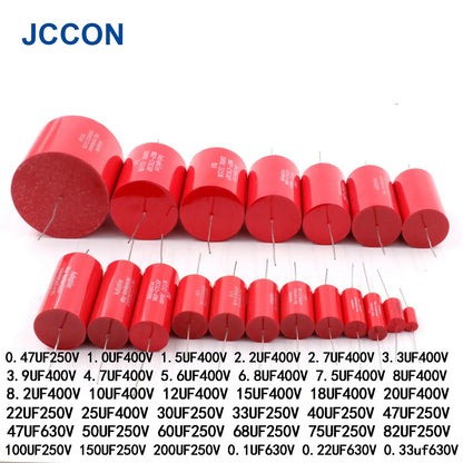 MKP Capacitor 400V 630V Audiophiler Kondensotor HIFI Fever Electrodeless Audio Metal Film 1.5UF 1.8UF 2.2UF 3.3UF 4.7UF