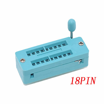 2.54mm DIP ZIF IC Socket Test Solder Type Universal IC Locking Socket