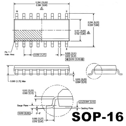 5PCS TL494CD SOP16 High-Performance PWM Control IC TL494 SOP-16 SMD