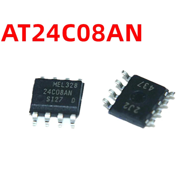 10PCS EEPROM IC Chip Set 24C01 to 24C512 and 93C46 to 93C86 SOP8 Serial Memory Integrated Circuits