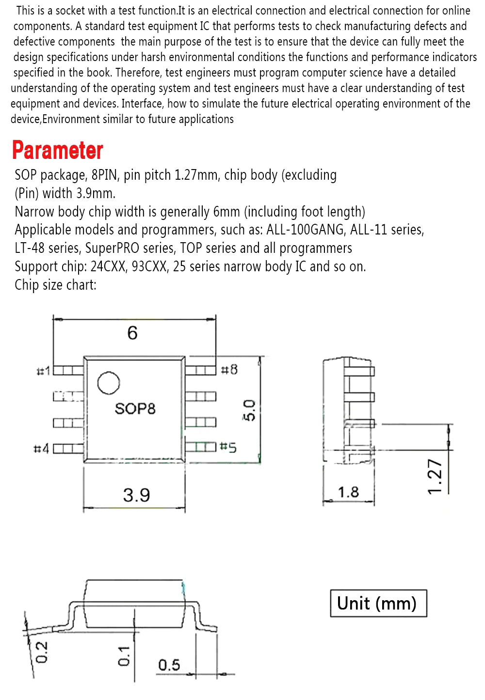 CH341A USB EEPROM Flash BIOS Programmer with SOIC8 SOP8 Test Clip for 24 25 93 Series Chips