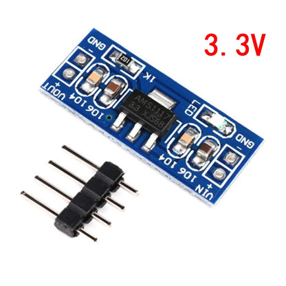 AMS1117 Voltage Regulator Power Supply Module — 1.2V/1.5V/1.8V/2.5V/3.3V/5V (2pcs)