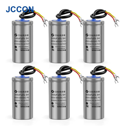 CD60 Motor Start and Run Capacitor 450V 50µF–400µF