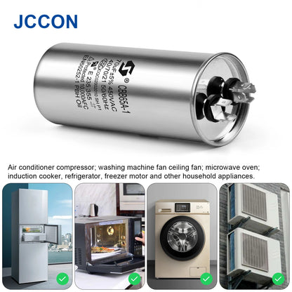 CBB65 Motor Capacitor 450V AC 5µF–50µF for Air Conditioner Compressor