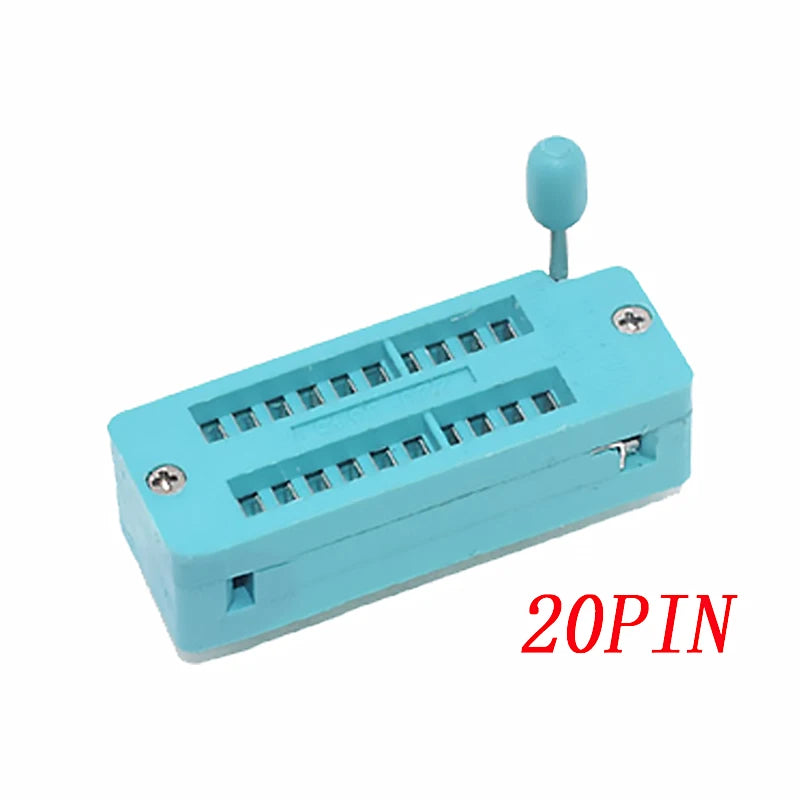 2.54mm DIP ZIF IC Socket Test Solder Type Universal IC Locking Socket