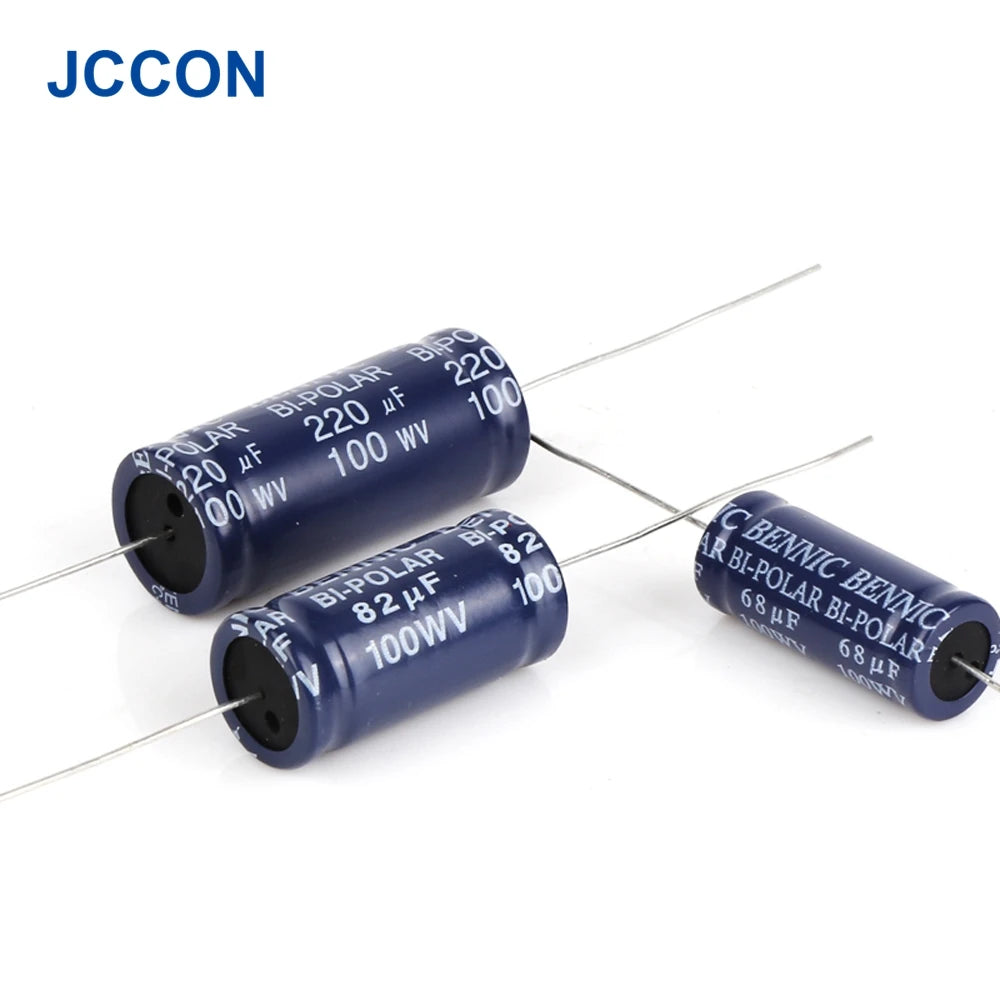 100V Horizontal Superior Electrolytic Audio Capacitor for Speaker Frequency Divider
