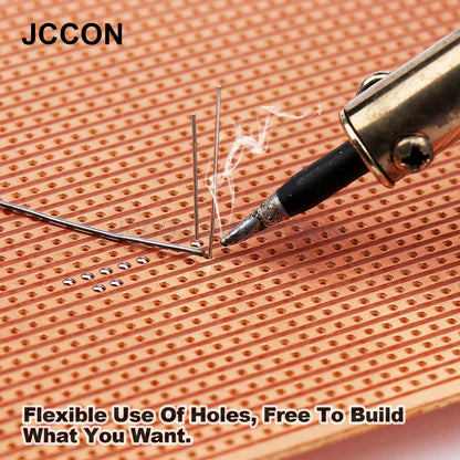 Bakelite PCB Prototype Board Single-Side Copper Experimental Circuit 5x7, 5x10cm Yellow