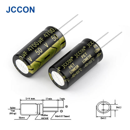Aluminum Electrolytic Capacitor 50V 4700uF High Frequency Low ESR Low Resistance