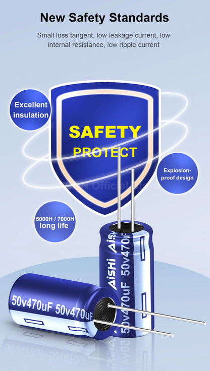 Aluminum Electrolytic Capacitor High Frequency Low ESR 16V–50V Long Service Life 7000 Hours
