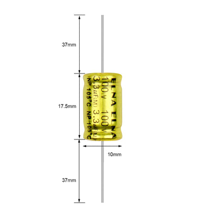 100V Non-Polar Polypropylene Audio Capacitor 1µF-6.8µF for Speaker Frequency Divider & Crossover