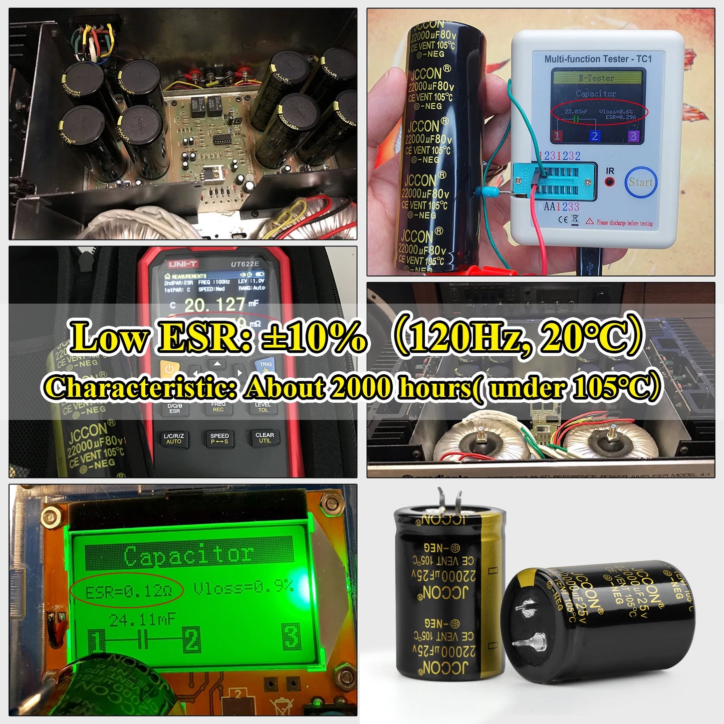 Audio Electrolytic Capacitor 200V 220UF-3300UF High Frequency Low ESR for HiFi Amplifier