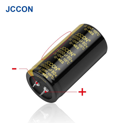 Audio Electrolytic Capacitor 80V 3300UF-10000UF High Frequency Low ESR for HiFi Amplifier Speaker