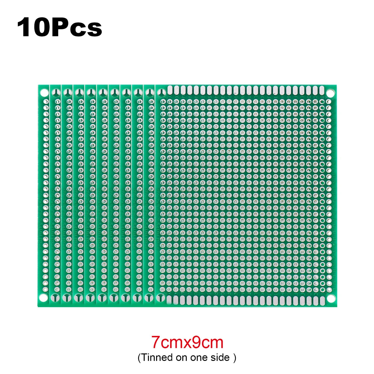 PCB Stripboard Prototype Board Single-Side Universal Prototyping 2x8, 3x7, 4x6, 5x7, 6x8, 7x9, 8x12, 9x10 Soldering