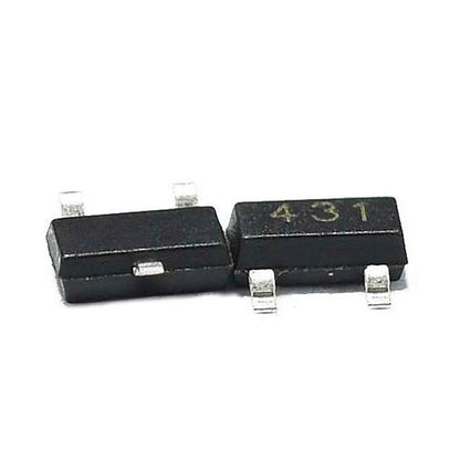 TL431 SOT-23 Adjustable Precision Shunt Voltage Reference IC 2.5V–36V (20-Pack)