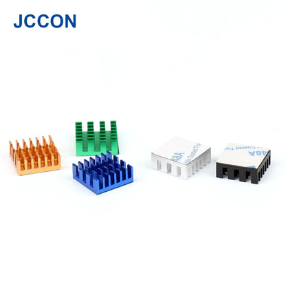 Aluminum Heatsink Radiator 14x14x6mm with Thermal Tape for IC Chips, 3D Printer, Raspberry Pi, SSD NVME