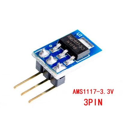 AMS1117 Voltage Regulator Power Supply Module — 1.2V/1.5V/1.8V/2.5V/3.3V/5V (2pcs)