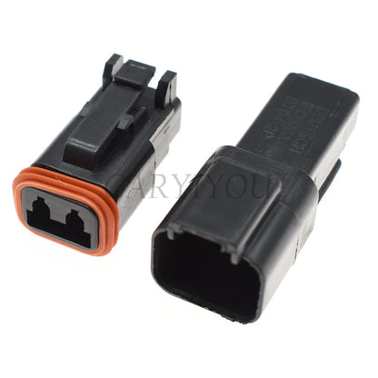 2 Pin Male Female Sealed Waterproof Electrical Wire Connector Plug 22-16AWG DT06-2S DT04-2P