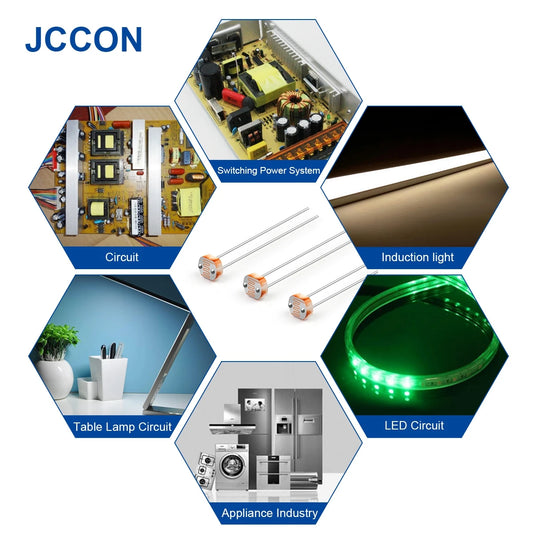 Light Dependent Resistor LDR 5MM Photoresistor Photoconductive Resistance 5506–5539