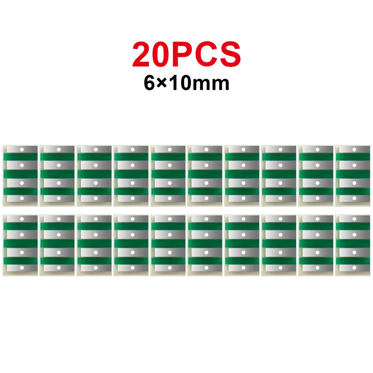 Double-Sided PCB Pitch Adapter Converter Board Set DIY 6x11, 6x10, 7x10, 8x10, 8x12, 6.5x8.7mm