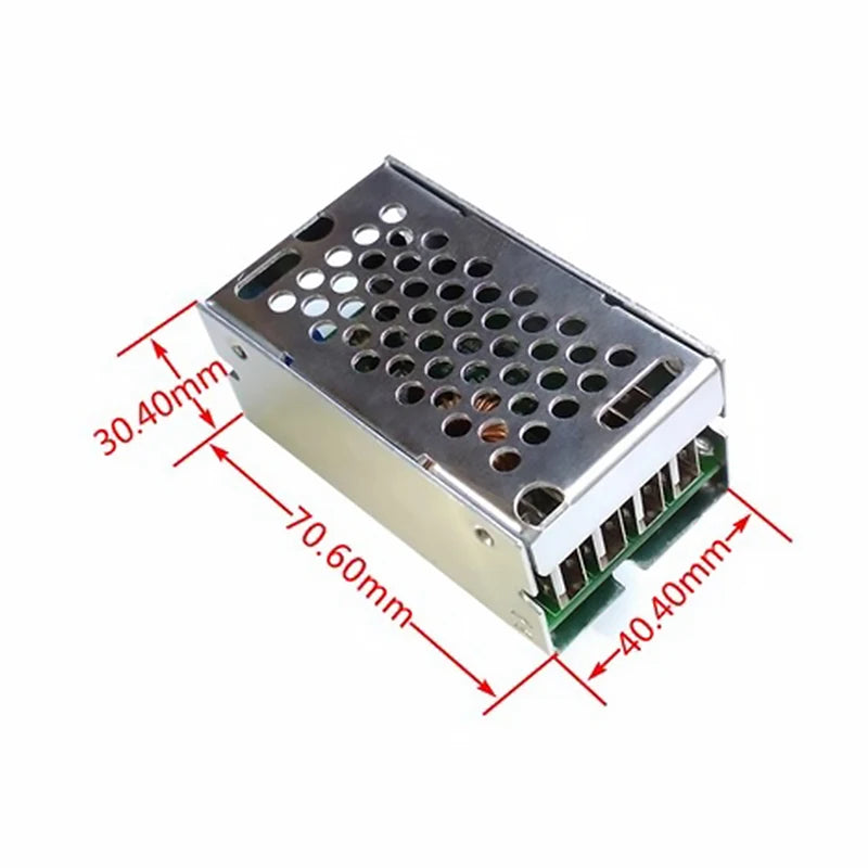 DC-DC Step Down Converter Module 9V-36V to 5V 5A with 4 USB Ports and Aluminum Shell