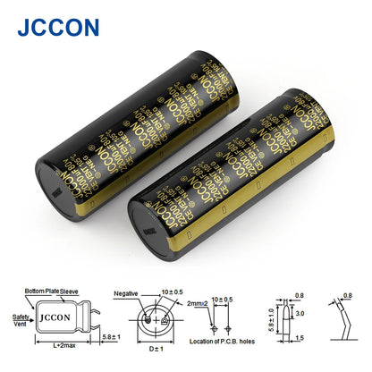 Audio Electrolytic Capacitor 80V 3300UF-10000UF High Frequency Low ESR for HiFi Amplifier Speaker