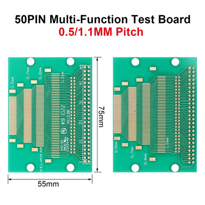Multi-Function Transfer Test Board 50PIN 0.5–1.27mm Pitch for LCM TFT LCD