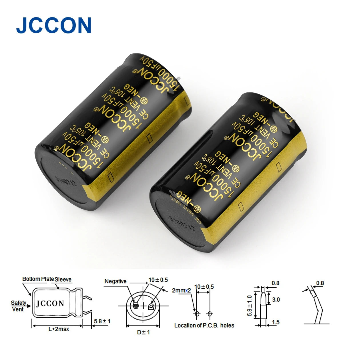 Audio Electrolytic Capacitor 50V 4700UF-22000UF High Frequency Low ESR for HiFi Amplifier