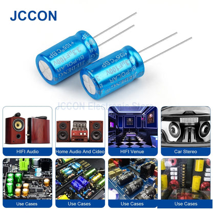 100V Vertical MKP Polypropylene Audio Capacitor 1.5µF-3.3µF for Speaker Frequency Divider & Crossover