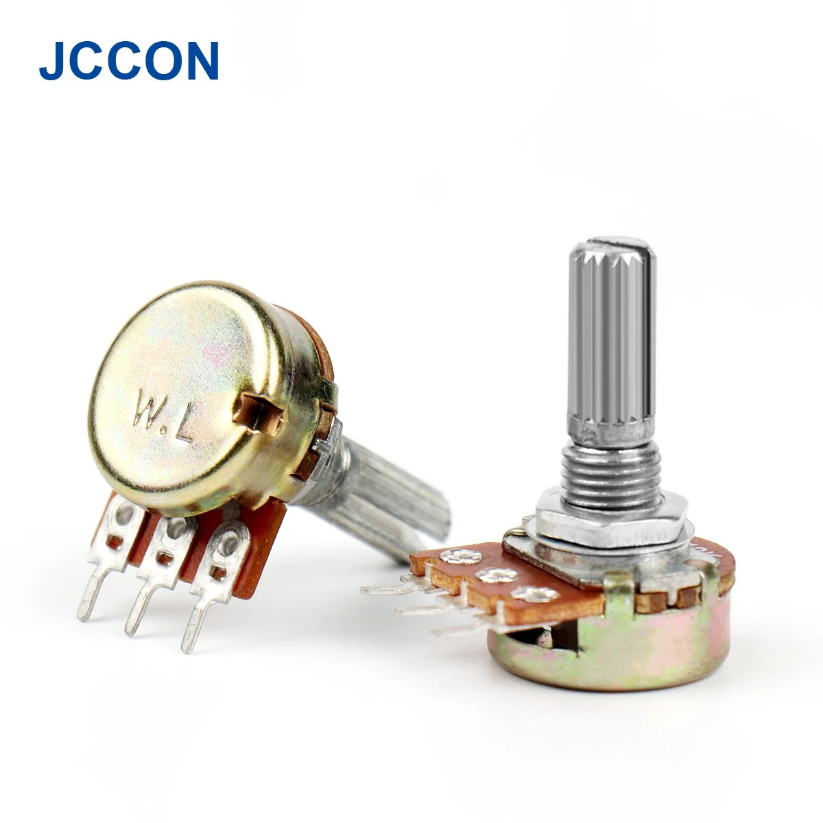 WH148 B1K–B500K 3Pin 15mm Shaft Rotary Potentiometer for Amplifier Volume Control