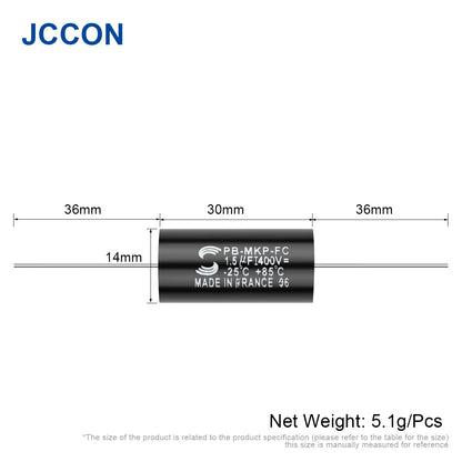 400V-630V MKP Metal Film Audio Capacitor 1.5µF-4.7µF for HiFi and Audiophile Applications