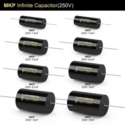 100V-250V MKP Axial Audio Capacitor for HiFi Crossover, Coupling & Frequency-Divided Speaker Applications