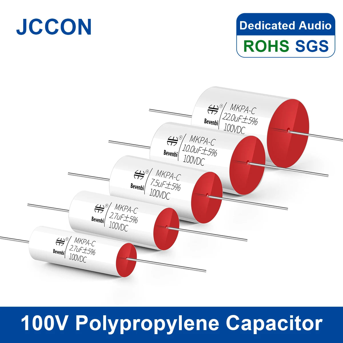 100V MKP Metallized Polypropylene Film Audio Capacitor 0.68µF-20µF for HiFi Frequency Divider