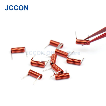 Copper Wire Air Core Inductor Coil for Remote Control and FM Circuit 0.7×3.0mm 1.5T–7.5T