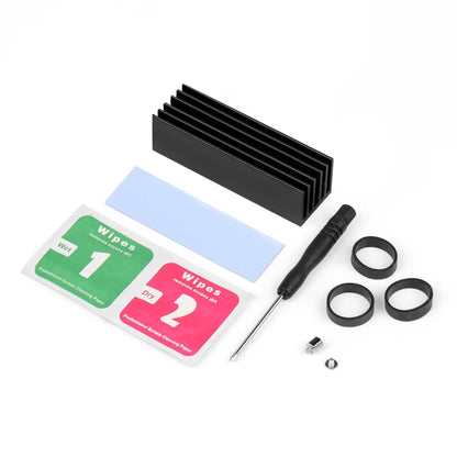 Compact Aluminum Cooling Heatsink 9x9x12mm with Adhesive Tape for Raspberry Pi 3B and IC Chips