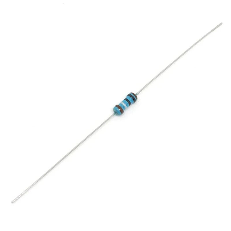 50pcs 1/4W Metal Film Resistors 1% Tolerance 1Ω–22MΩ Precision Resistors for Electronics