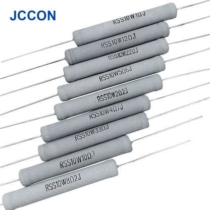 10W Non-Inductive Metal Oxide Film Resistor 0.22Ω–47Ω 5% Frequency Divider for HiFi
