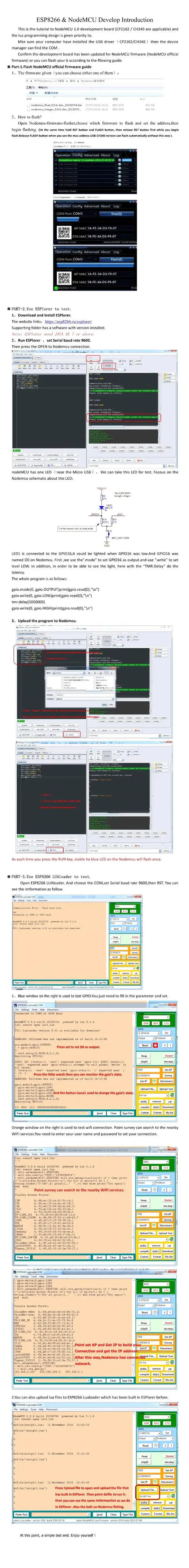 NodeMCU V2/V3 ESP8266 ESP-12E WiFi Development Board with CH340/CP2102/CH9102X