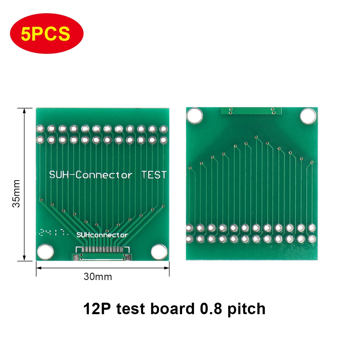 10P–30P Double-Row Test Adapter Board for LCM TFT LCD PCB 2.0mm/2.54mm Connector