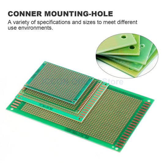PCB Prototype Board Set 5x7, 6x8, 7x9, 9x15cm Universal DIY Single-Hole Soldering Plates