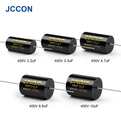 400V MKP Metallized Polypropylene Audio Capacitor 2.2µF-10µF for HiFi Frequency Divider & Speaker Applications